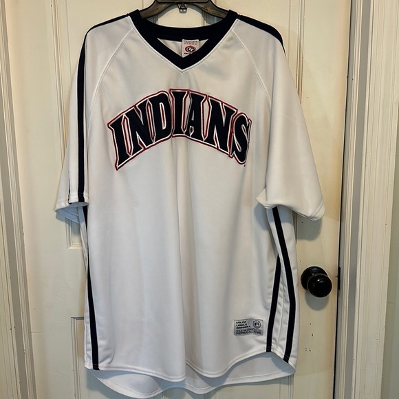 Cleveland Indians MLB True Fan Series Jersey Shirt Size 2XL - Picture 1 of 10